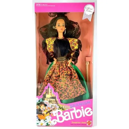 Barbie Spanish Barbie Doll 1991 SE Dolls Of The World Collection Mattel 4963