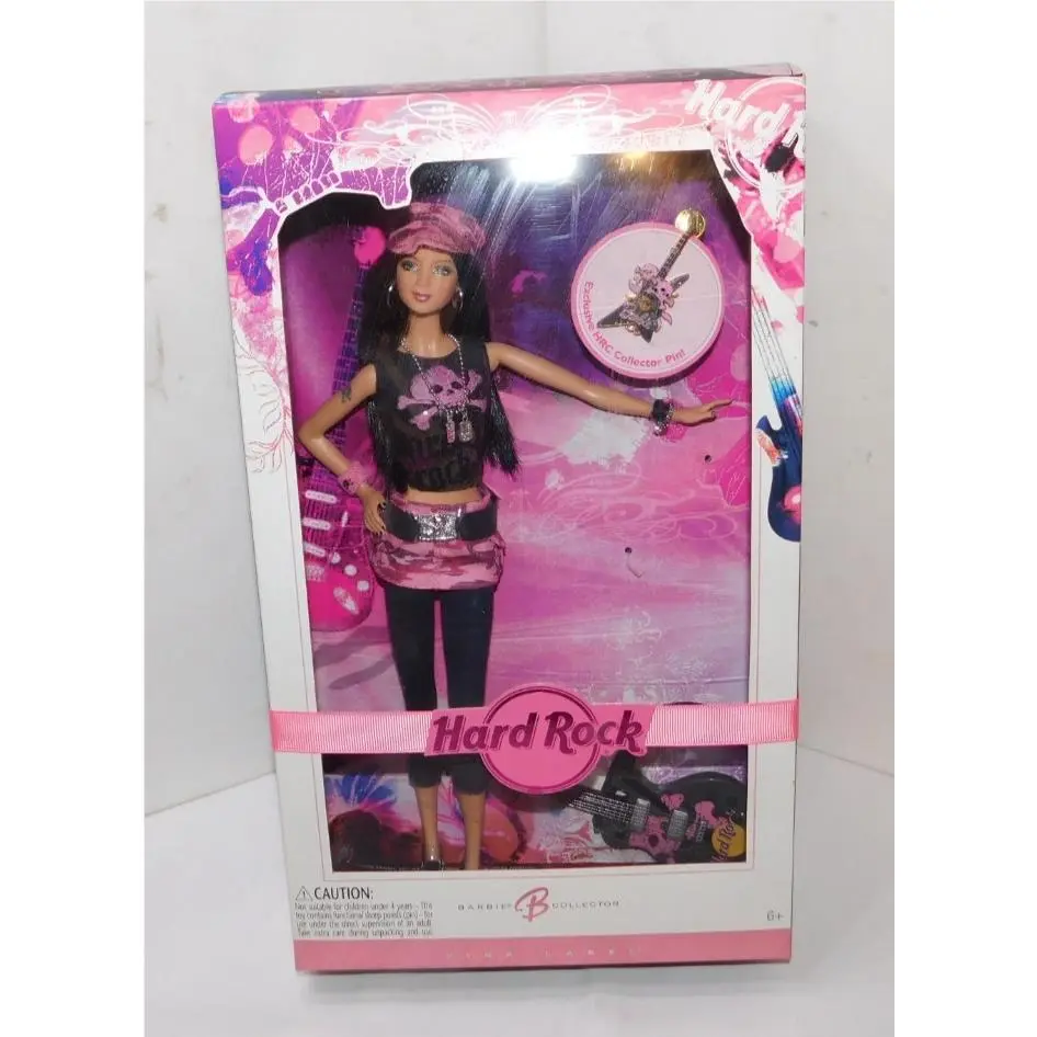 Mattel Barbie Hard Rock Cafe Collector Limited Edition Fashion Doll Pink Label