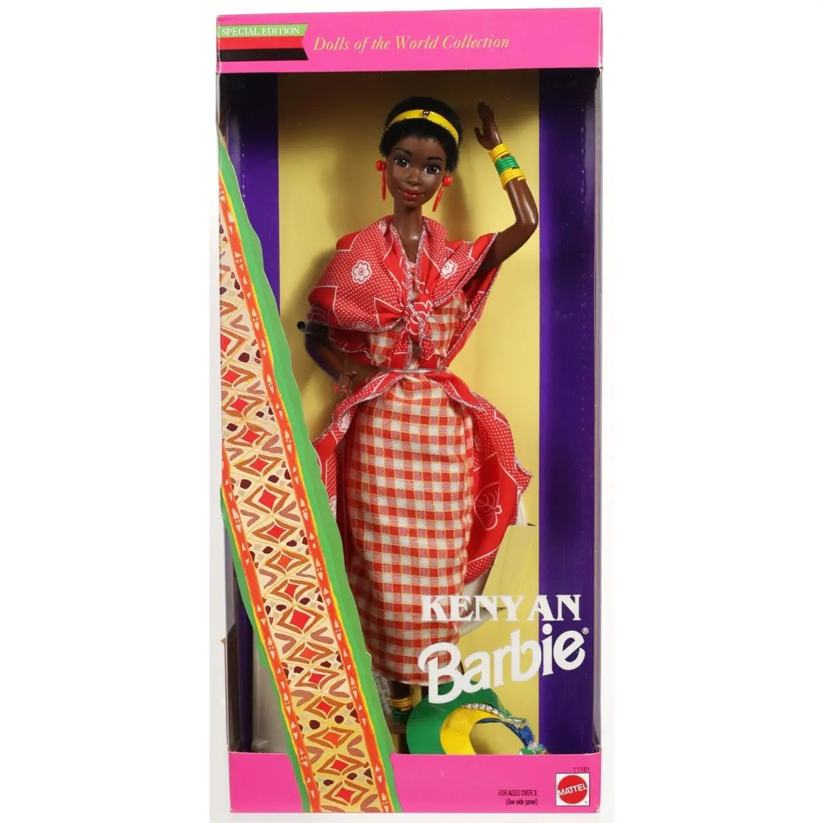 Kenyan Barbie From Dolls of The World Collection Special Edition 11181 Nrfb 1993