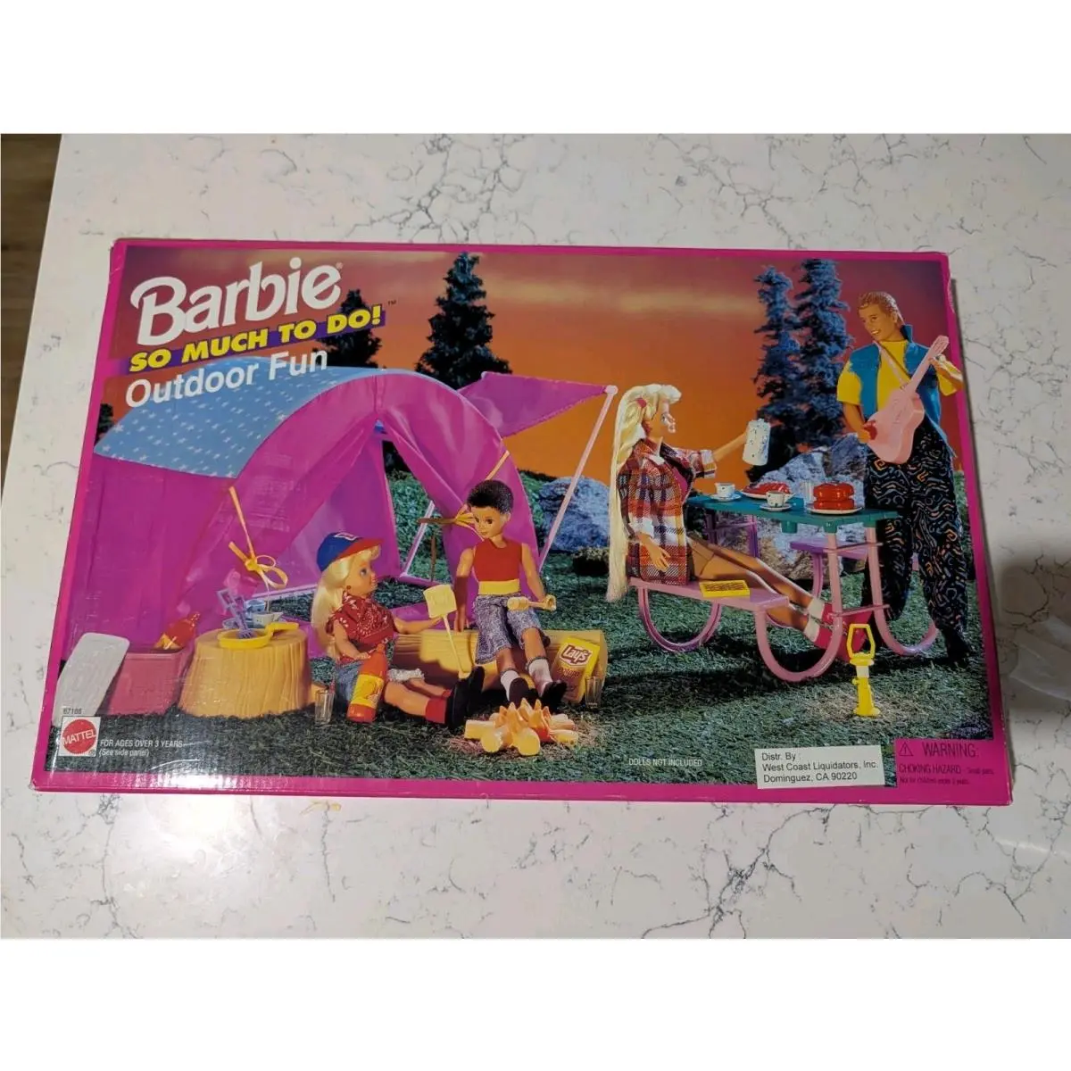 Vintage Barbie SO Much TO DO Outdoor Fun Camping Playset Mattel 67166 Nos