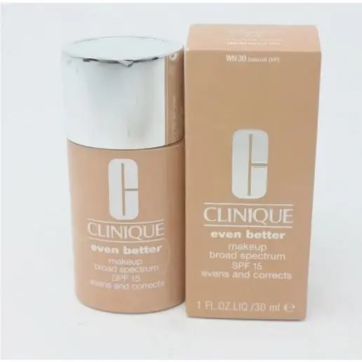 Clinique Even Better Spf 15 Liquid Makeup Foundation 1 OZ / 30 ML Full Size