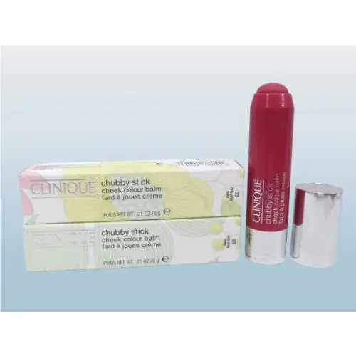 Clinique Chubby Stick Cheek Colour Balm 03 Roly Poly Rosy 0.21 OZ Boxed Lot OF 2