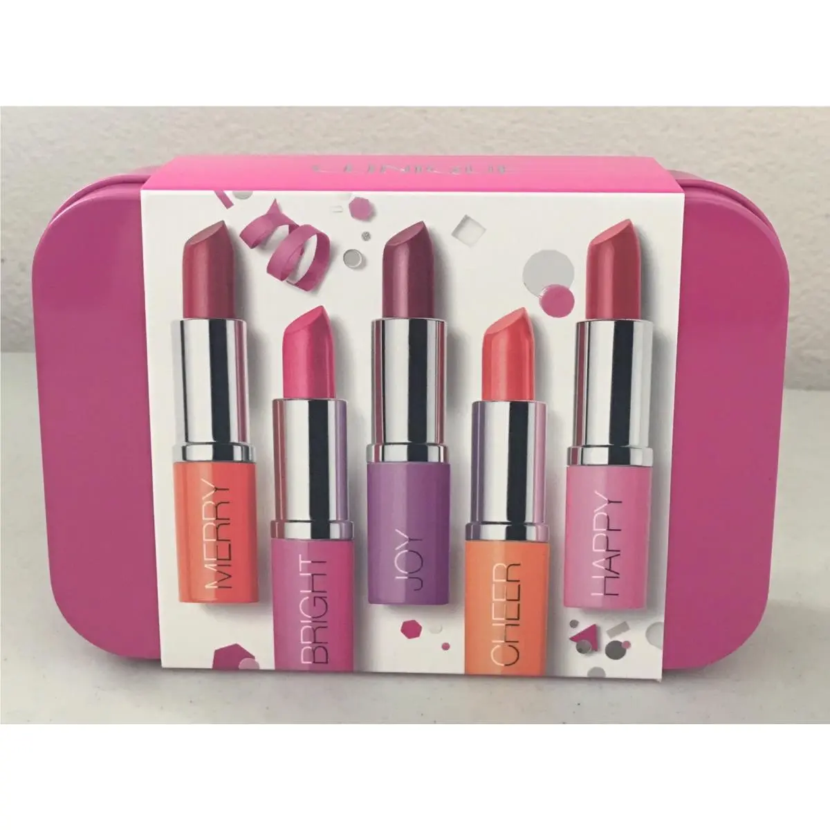 Clinique Pick Your Party Pop Lip Colour + Primer 5 Colors Christmas Gift Set