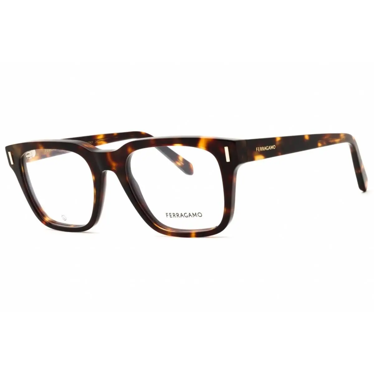 Salvatore Ferragamo Men`s Eyeglasses Tortoise Acetate Frame 54mm SF2996 242 - Frame: Dark Tortoise, Lens: Clear Demo Lens