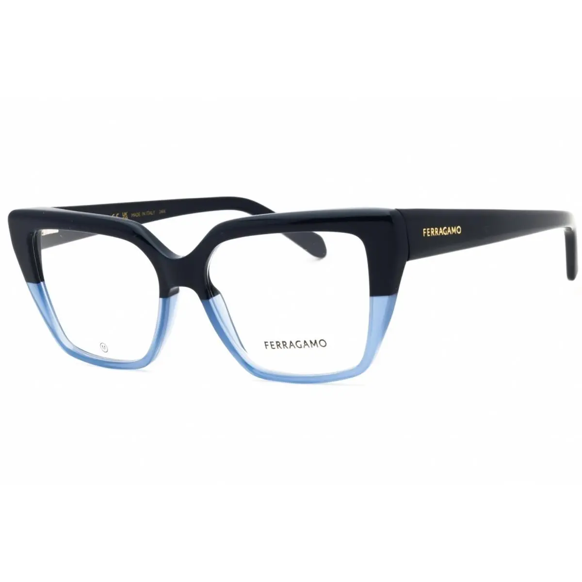 Salvatore Ferragamo Women`s Eyeglasses Blue Acetate Full Rim Frame SF2971 414