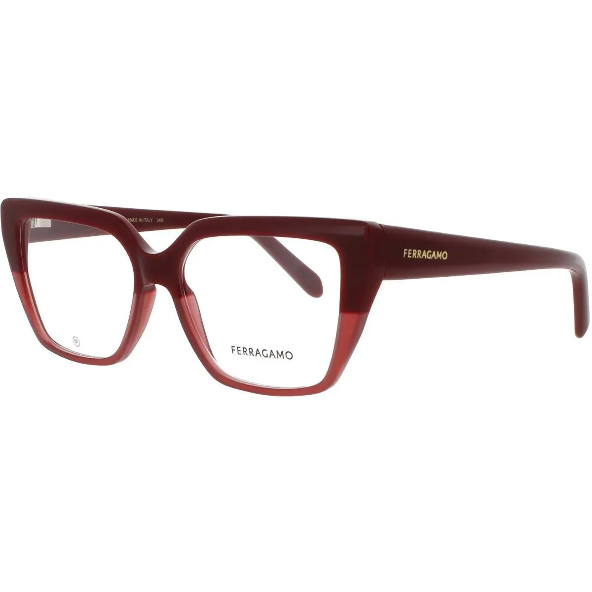Salvatore Ferragamo Women`s Eyeglasses Burgundy Acetate Full Rim SF2971 601