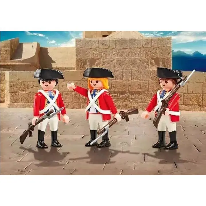 Playmobil 9886 Three British Red Coats Soldiers Add on Item Pirate