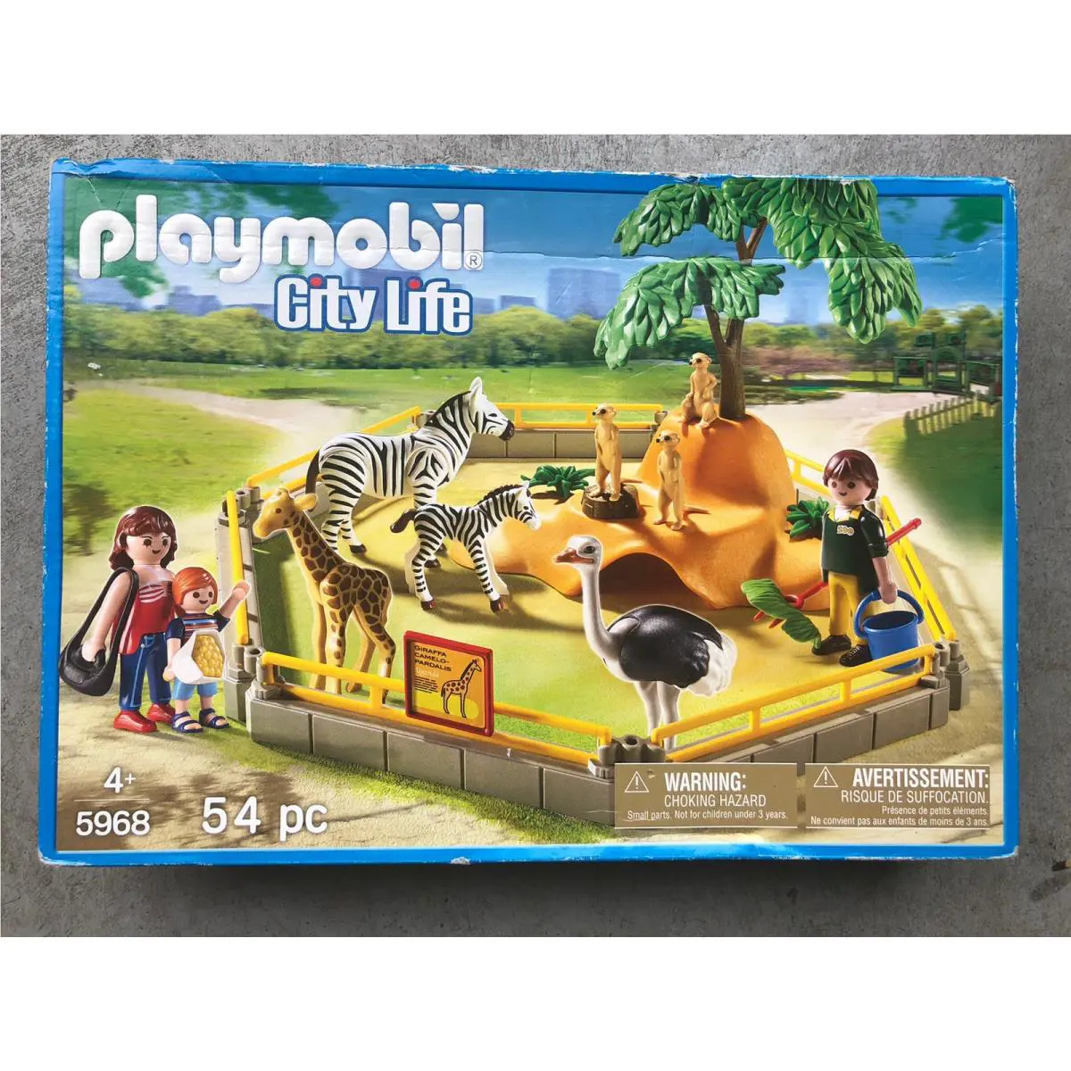 Playmobil 5968 Retired City Wild Animal Zoo Enclosure Cage