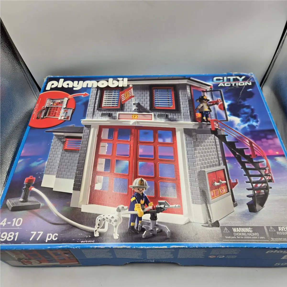 Playmobil 5981 City Action Fire House Station Play Set Read