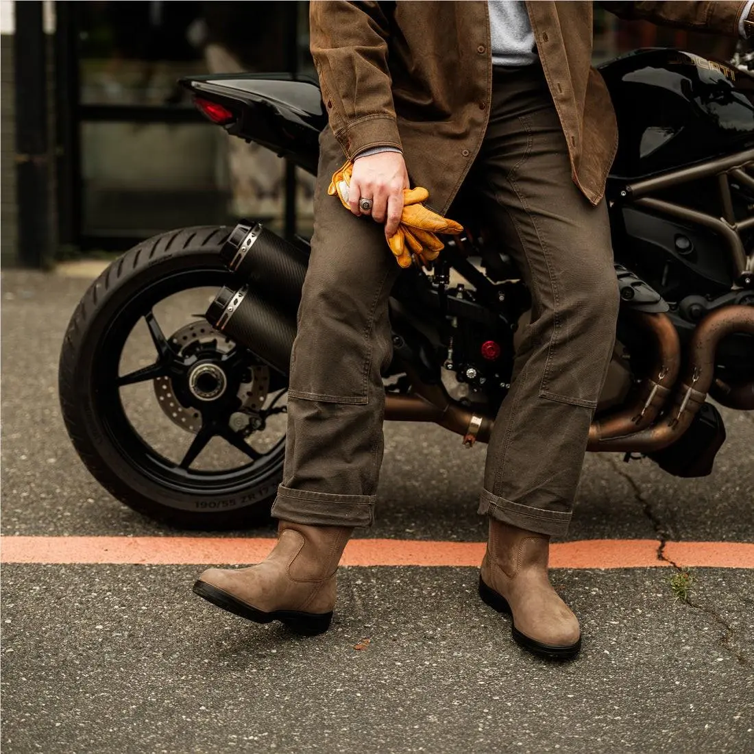 Blundstone shoes - Blundstone 2115 Vegan Boot - Vegan Boot - 2527-TEAK NUBUCK LEATHER 8