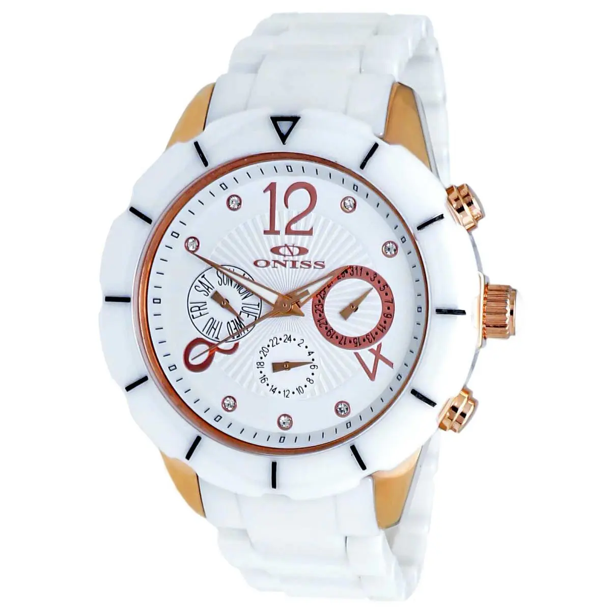 Oniss Men`s Aruba White Dial Watch - ON7200