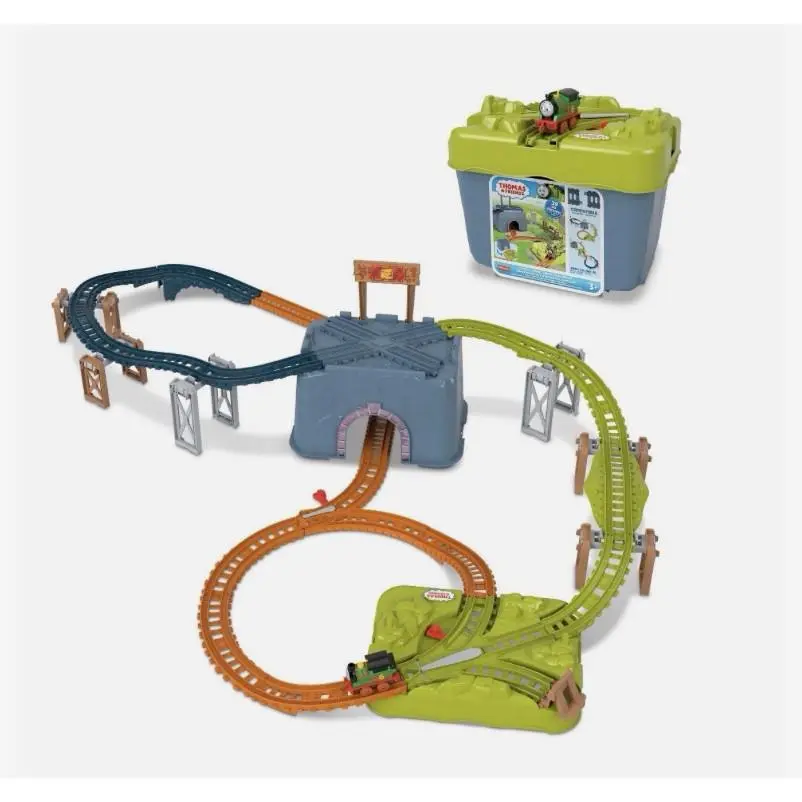 Thomas Friends - Train Track Set - Percy’s Connect Build Track Bucket