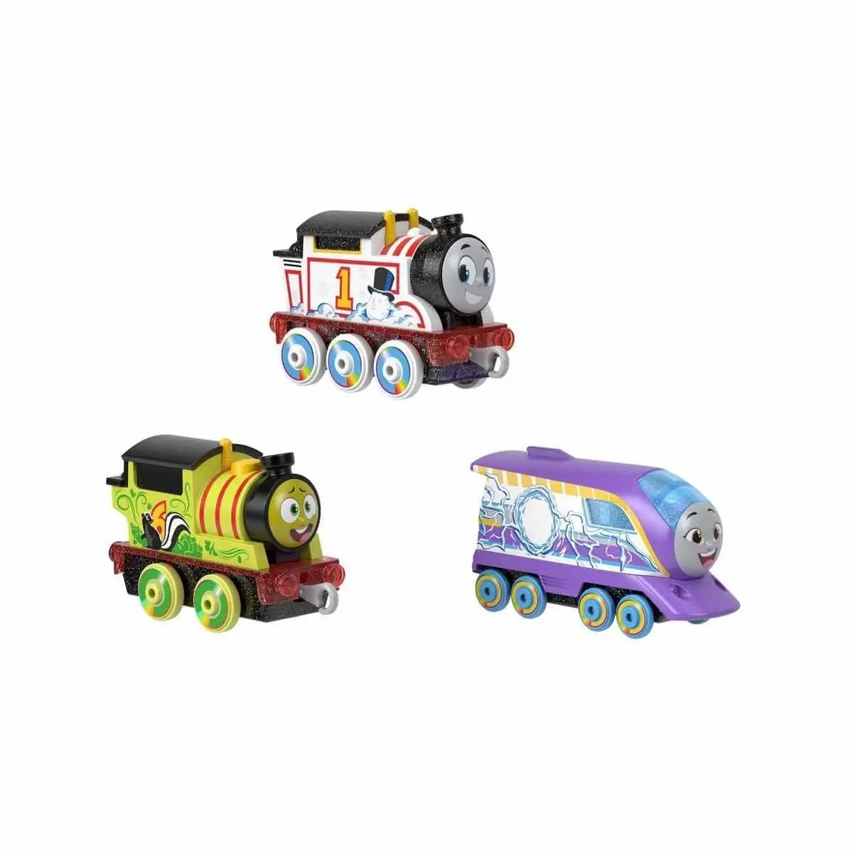 Thomas and Friends Toy Train 3-Pack Color Changers 3-4.5 cm Multicolor