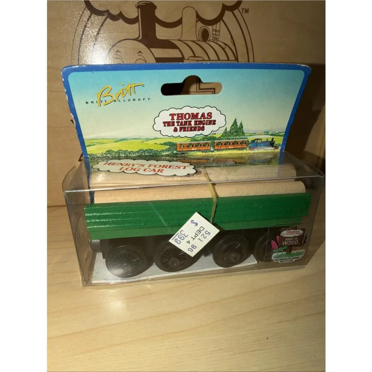 Henry Forest Log Carthomas Friends Train Wooden 1994 Learning Curve Box