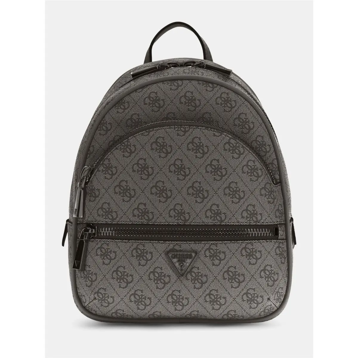 Guess Manhattan 4G Logo Zip-top Backpack Women`s Bag in Coal