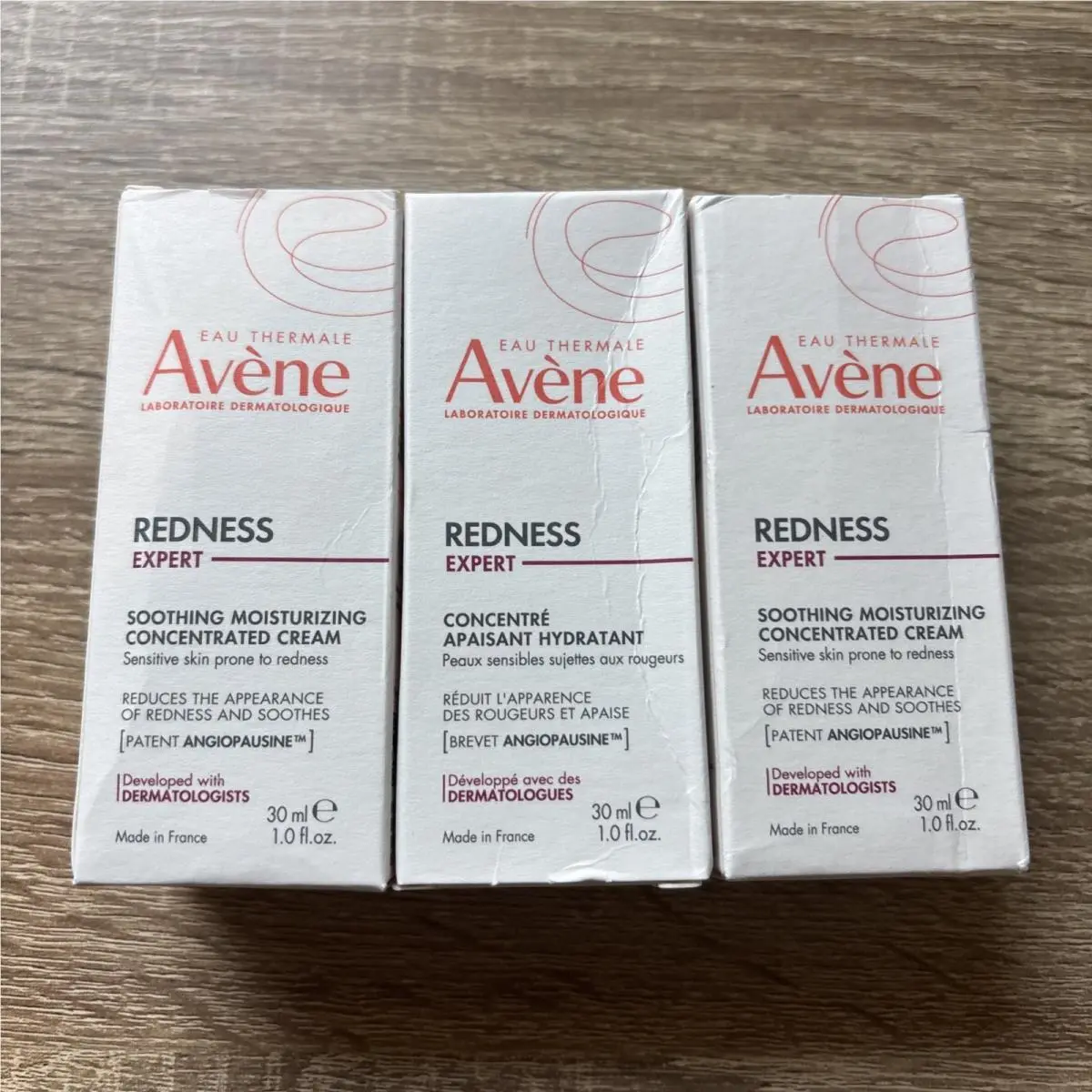 Lot OF 3 Avene Redness Expert Soothing Moisturizing Concentrated Cream 30ml