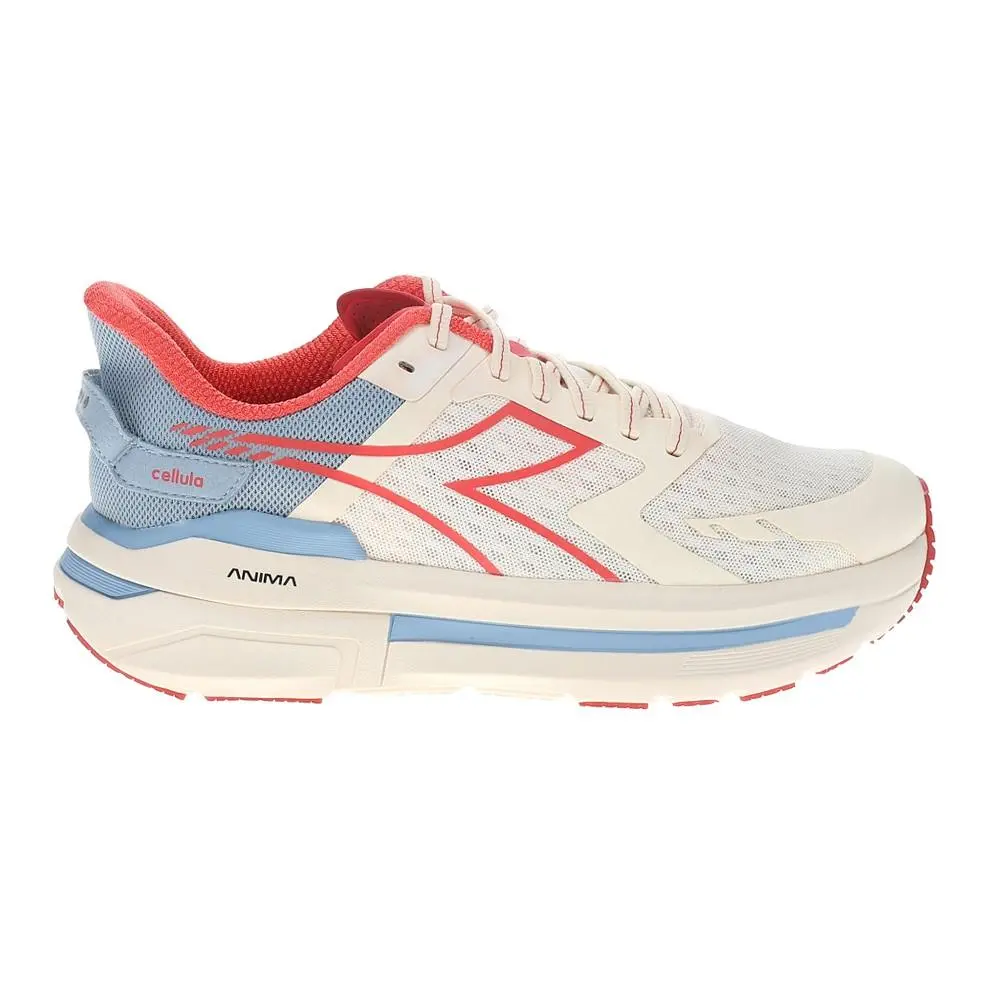 Diadora Cellula Running Womens Blue Off White Red Sneakers Athletic Shoes 180