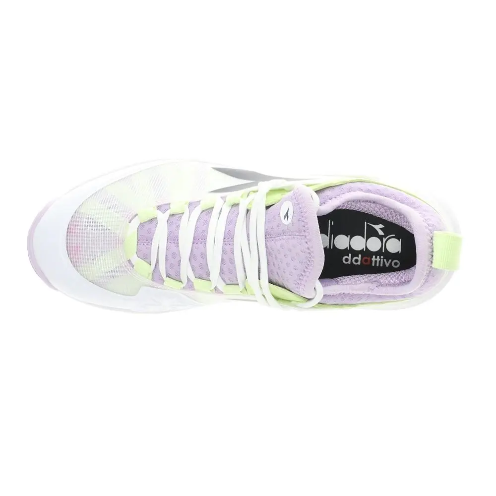 Diadora shoes - diadora Speed Blushield Fly 4 Plus Clay Tennis - 179508-D1036 - Green, Purple 2