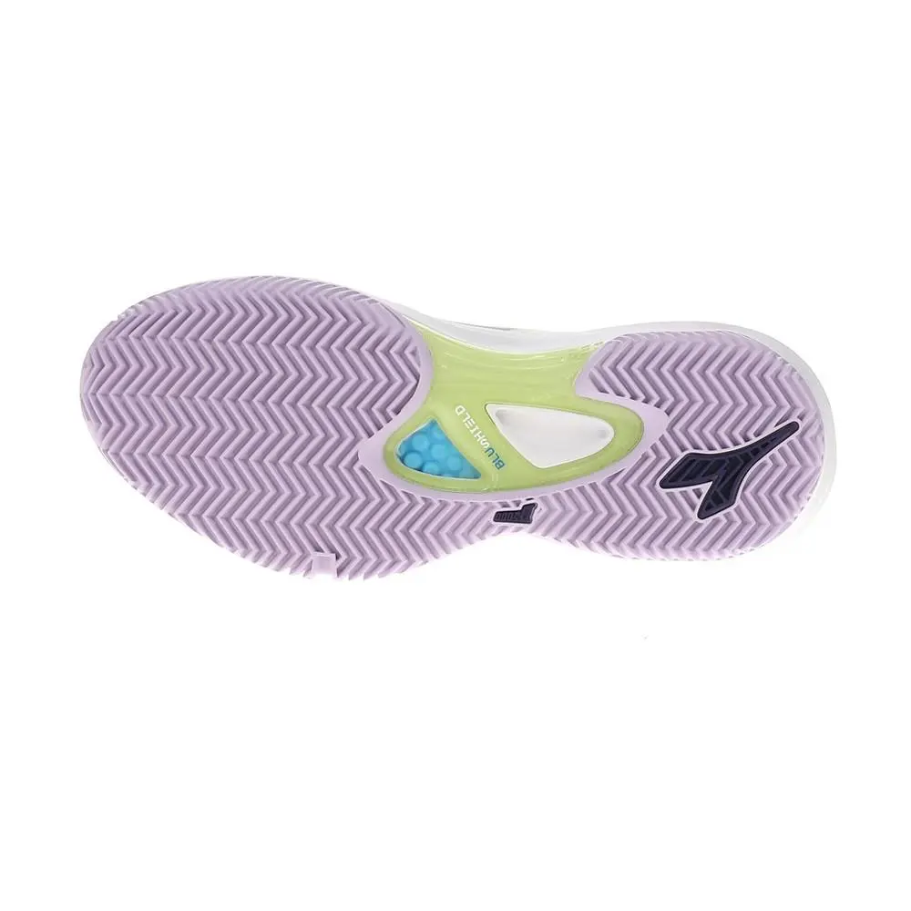 Diadora shoes - diadora Speed Blushield Fly 4 Plus Clay Tennis - 179508-D1036 - Green, Purple 3