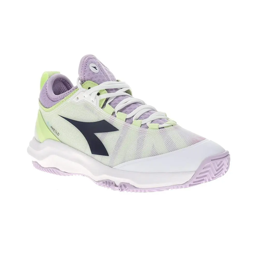 Diadora shoes - diadora Speed Blushield Fly 4 Plus Clay Tennis - 179508-D1036 - Green, Purple 5