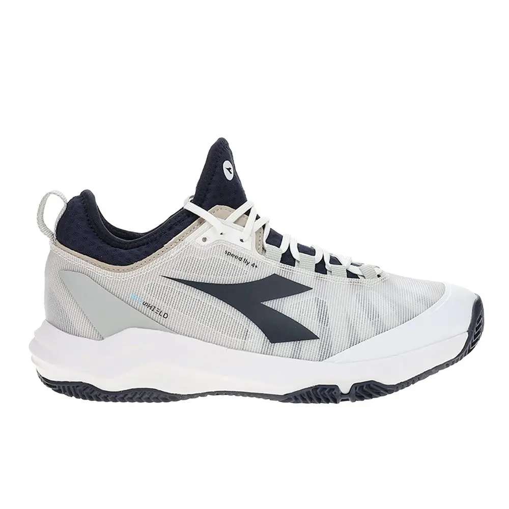 Diadora Speed Blushield Fly 4+ Clay Tennis Mens White Sneakers Athletic Shoes 1
