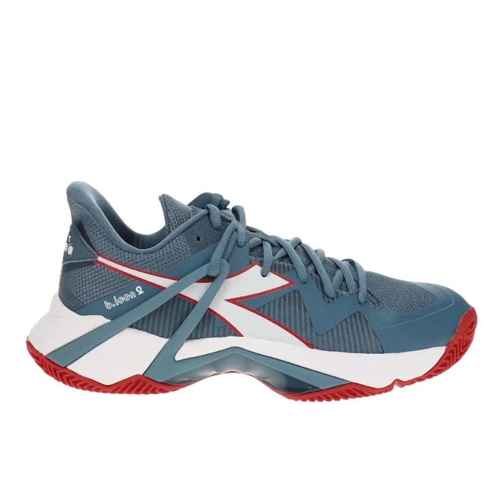 Diadora shoes - diadora B.Icon 2 Clay Tennis - 179106-D0843 - Blue 4