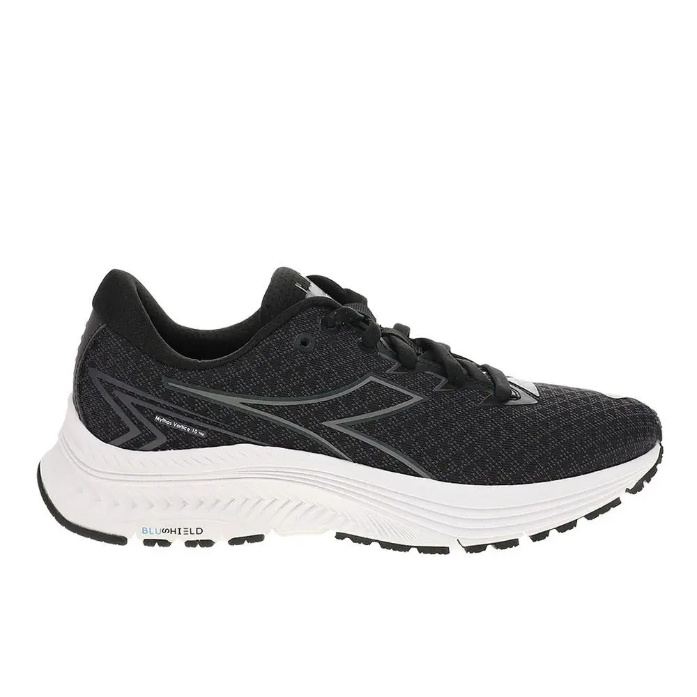 Diadora Mythos Blushield 10 Vortice Hip Running Womens Black Sneakers Athletic