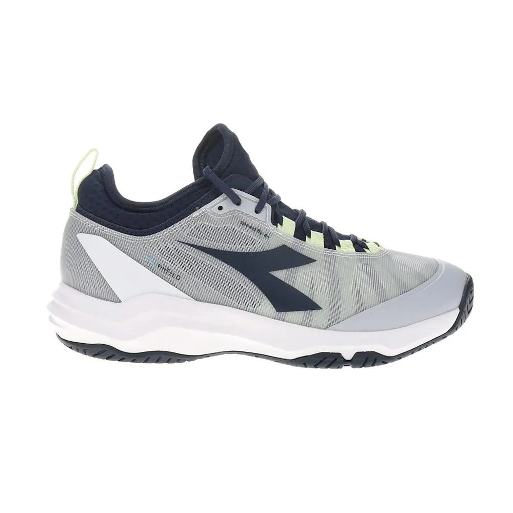 Diadora Speed Blushield Fly 4 Plus All Ground Tennis Mens Grey Sneakers Athleti