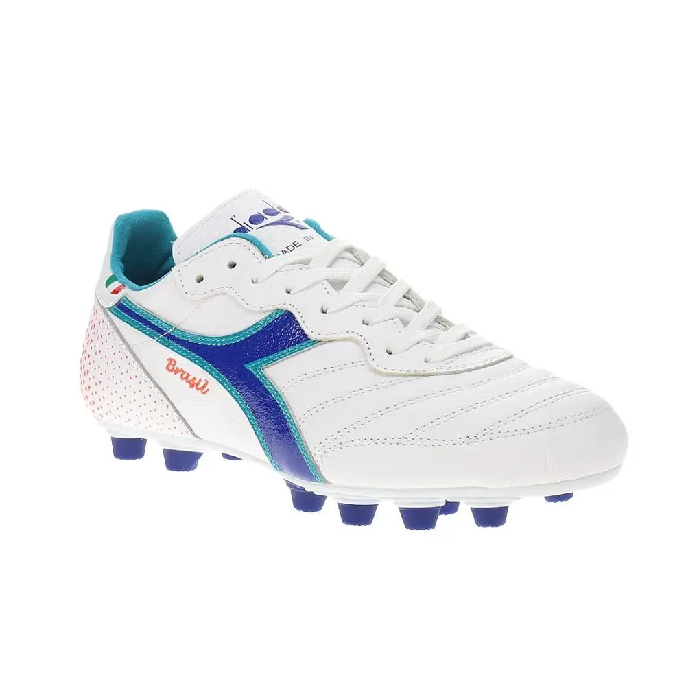 Diadora shoes - diadora Brasil Italy Og Gr Lt Plus Mdpu Soccer Cleats - 179595-C2433 - White 5