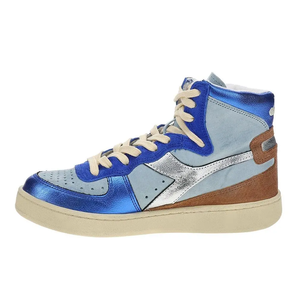 Diadora shoes - diadora Mi Basket Metal Pigskin Used High Top - 178889-65073 - Blue 8