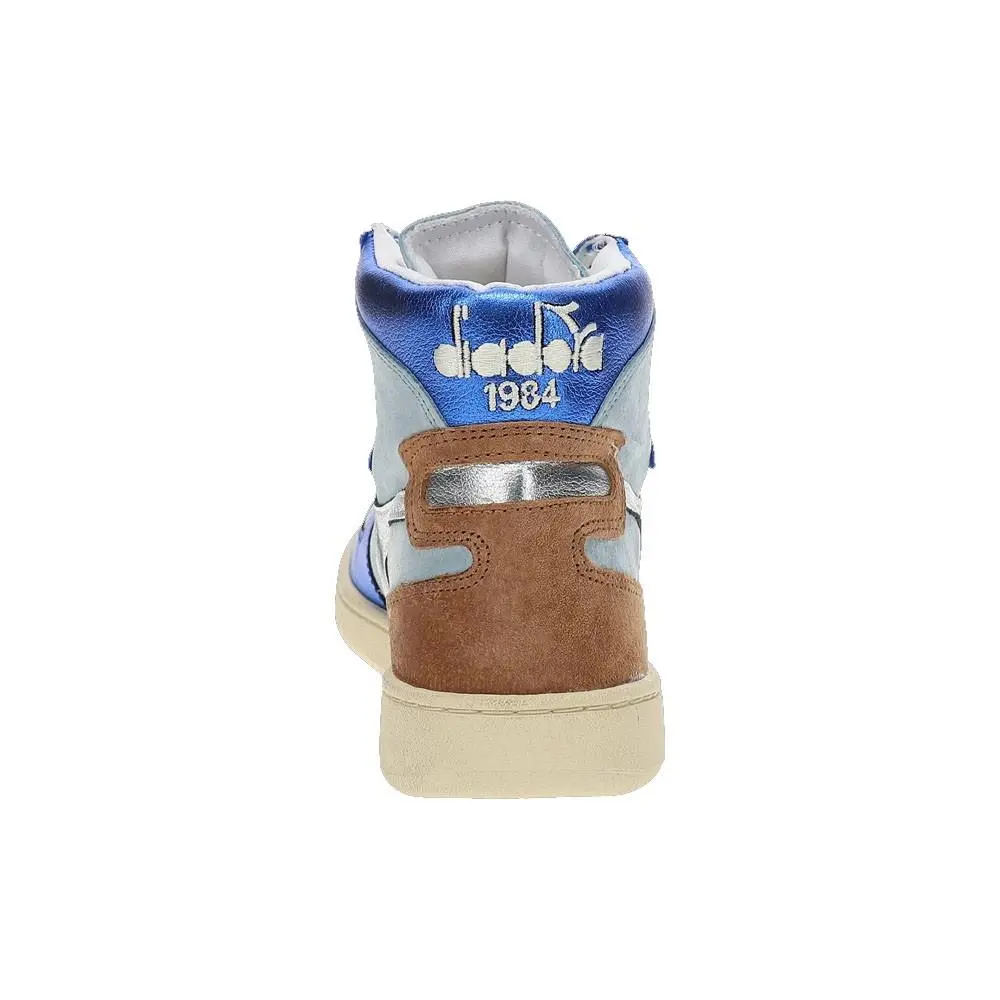 Diadora shoes - diadora Mi Basket Metal Pigskin Used High Top - 178889-65073 - Blue 11