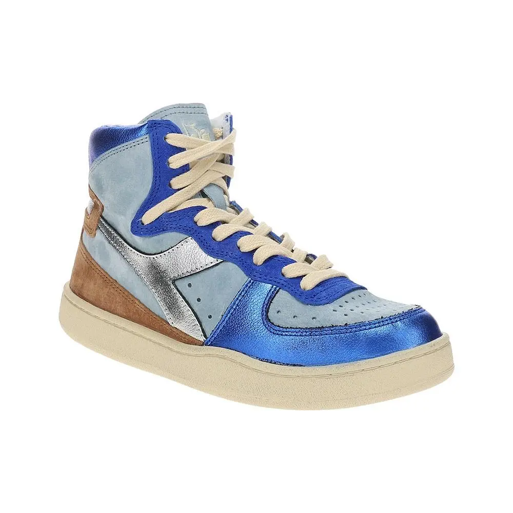 Diadora shoes - diadora Mi Basket Metal Pigskin Used High Top - 178889-65073 - Blue 7