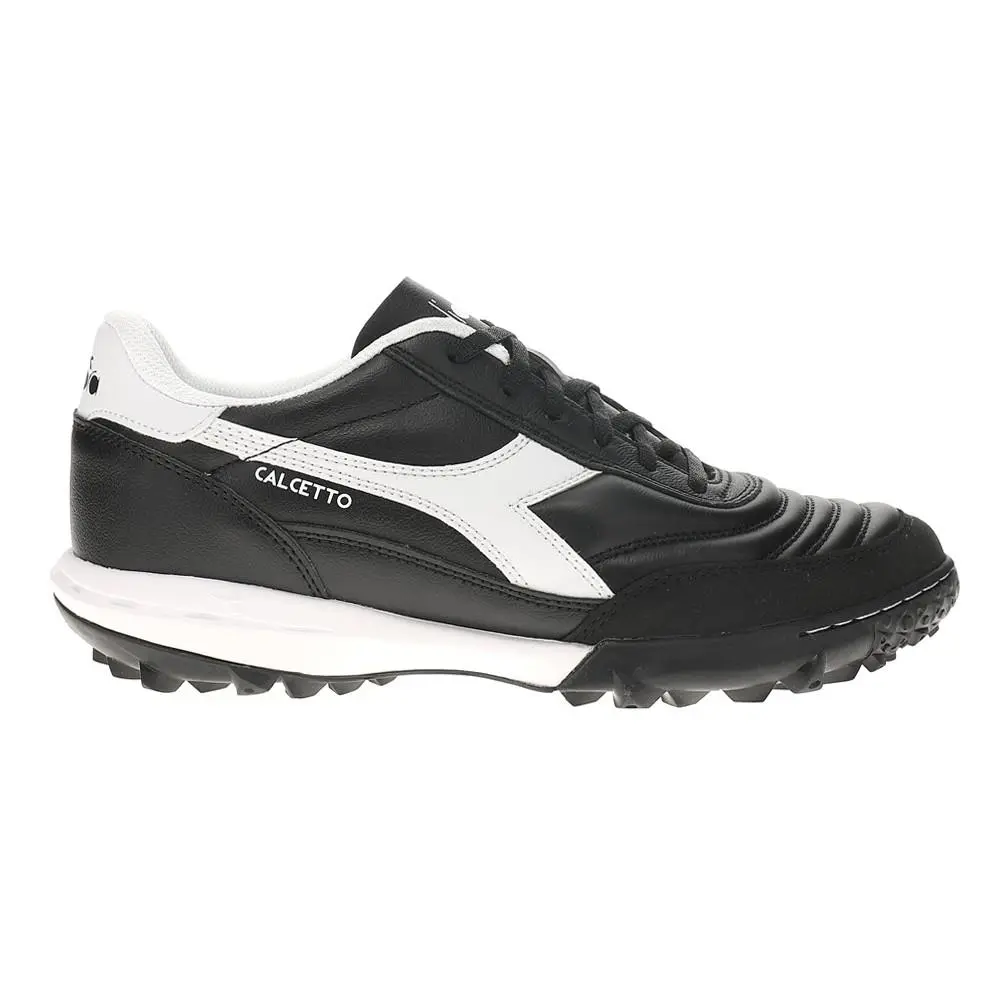Diadora Calcetto Ii Lightweight Turf Soccer Mens Black White Sneakers Athletic