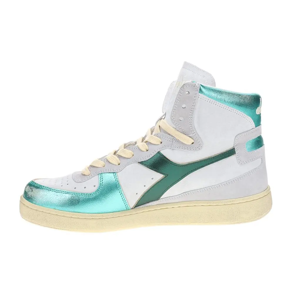 Diadora shoes - diadora Mi Basket Metal Pigskin Used High Top - 178889-70055 - Green 1