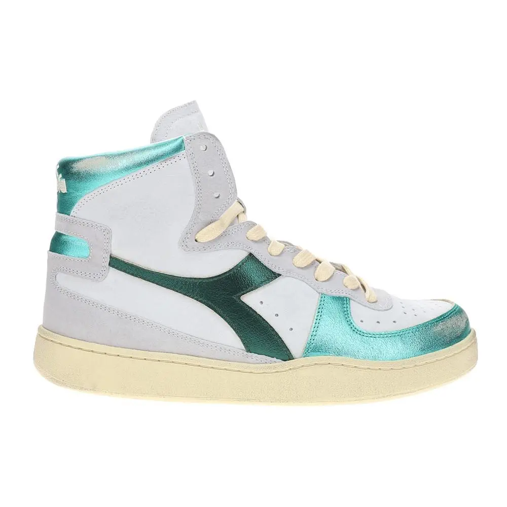 Diadora shoes - diadora Mi Basket Metal Pigskin Used High Top - 178889-70055 - Green 4