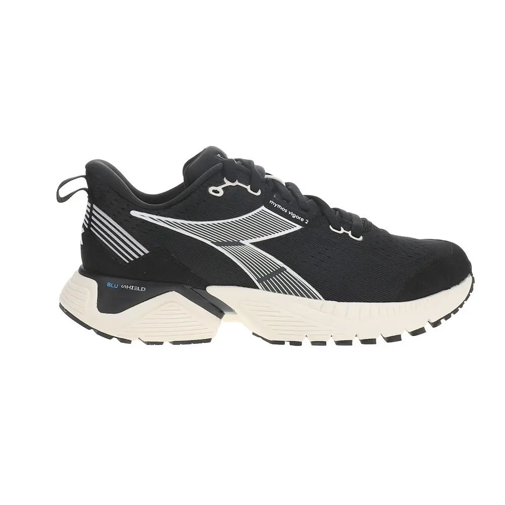 Diadora Mythos Blushield Vigore 2 Running Mens Black Sneakers Athletic Shoes 17