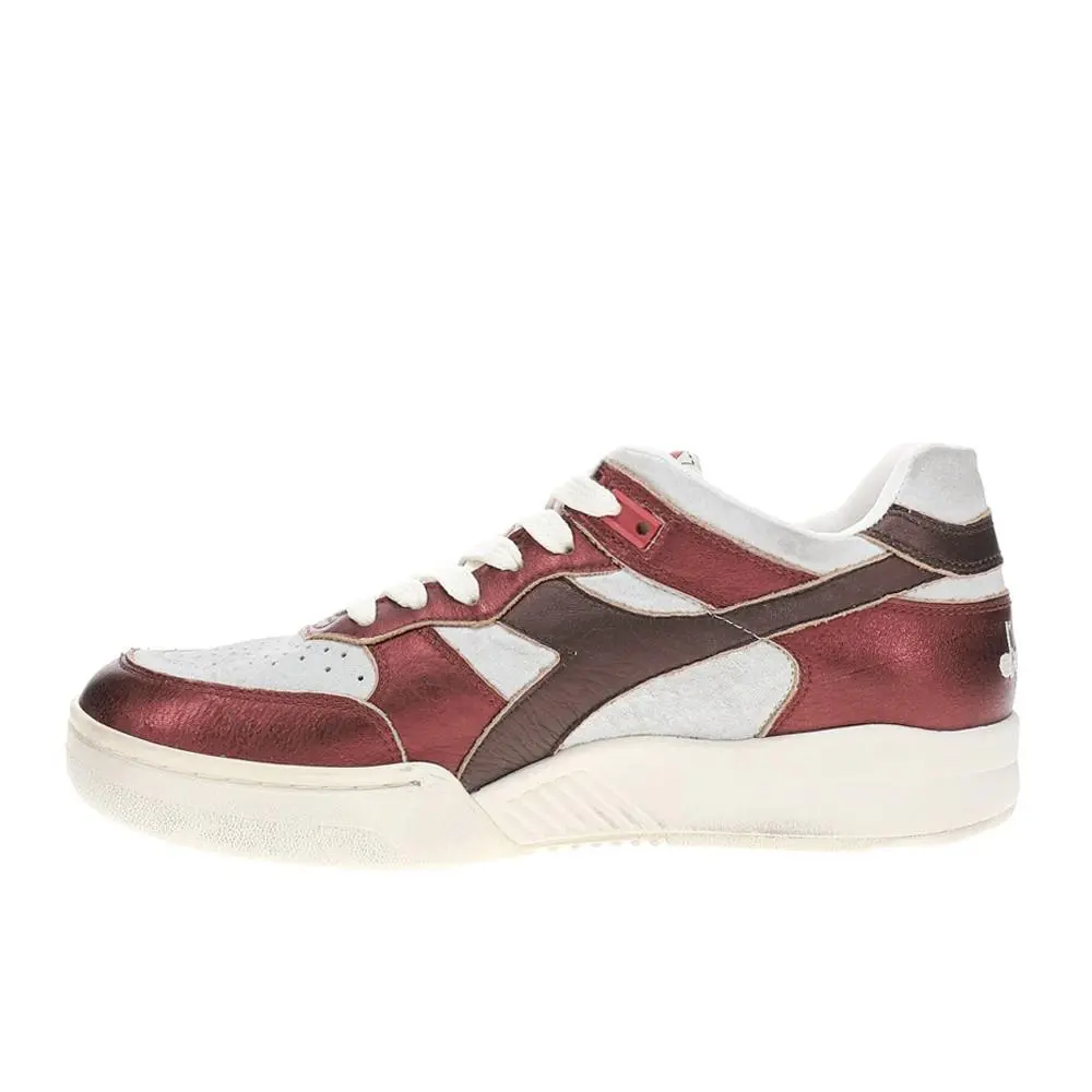 Diadora shoes - diadora B.560 Pigskin Metallic Lace Up - 181205-C8460 - Silver 1