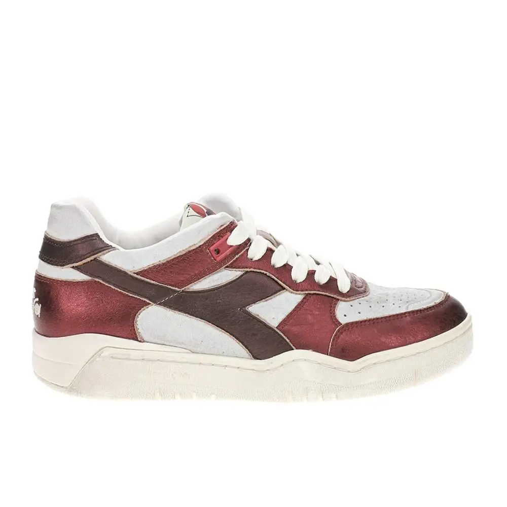 Diadora shoes - diadora B.560 Pigskin Metallic Lace Up - 181205-C8460 - Silver 6