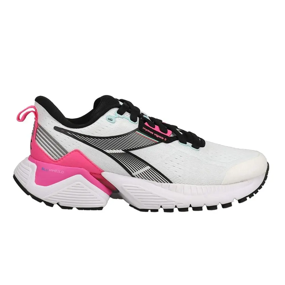 Diadora Mythos Blushield Vigore 2 Running Womens White Sneakers Athletic Shoes - White