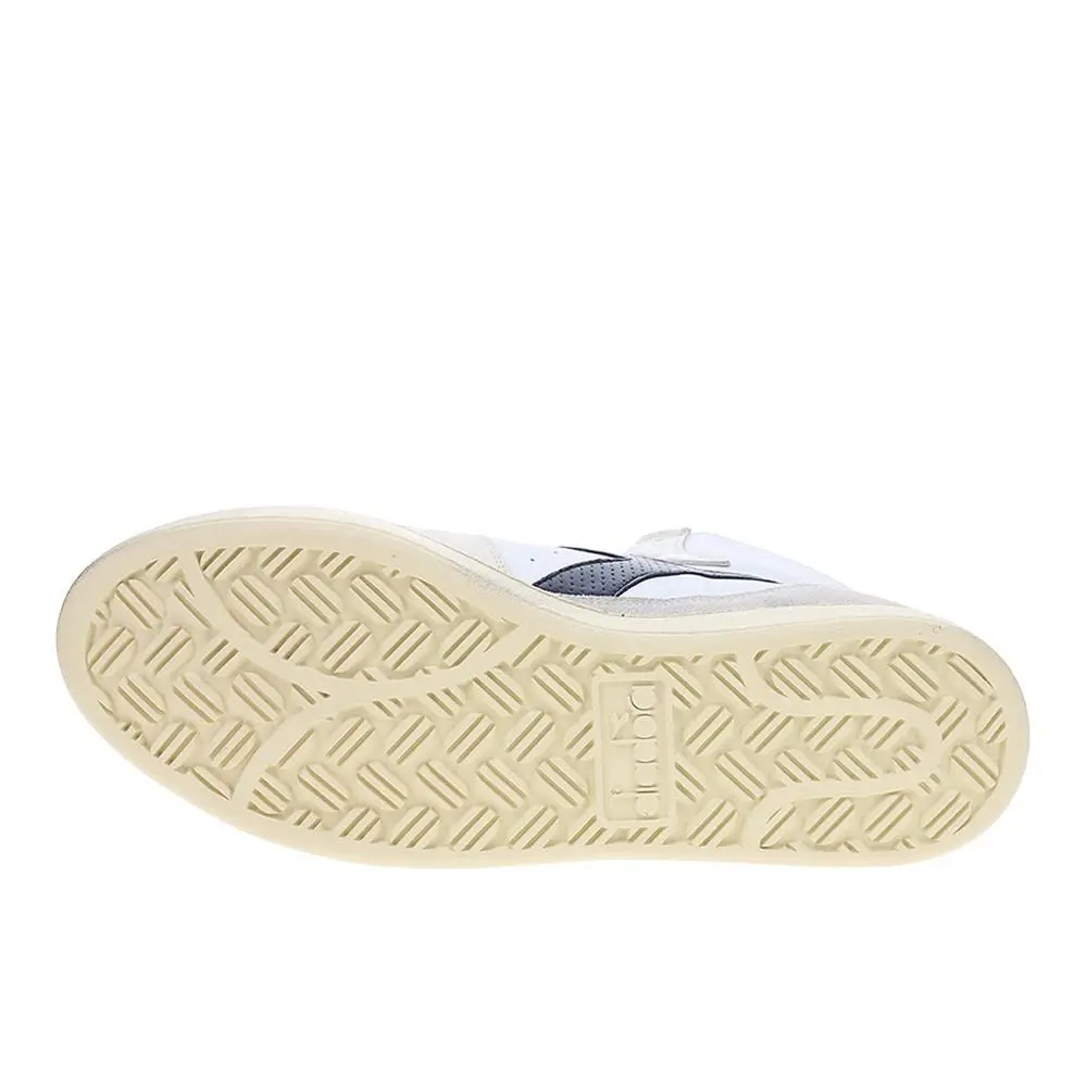 Diadora shoes - diadora Mi Basket Punched Italia Lace Up - 179702-C1591 - White 3