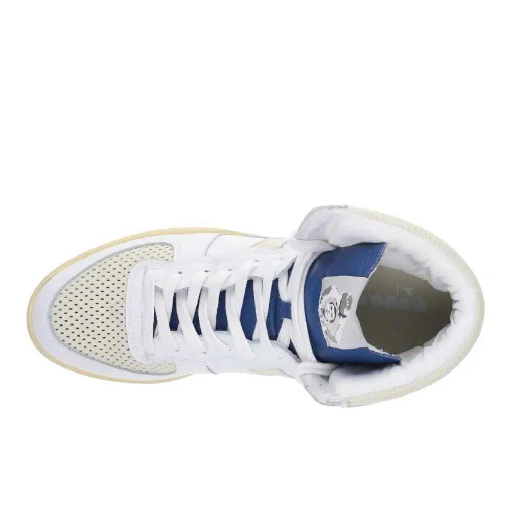 Diadora shoes - diadora Mi Basket Punched Italia Lace Up - 179702-C8585 - White (UPC: 197020127319) 2