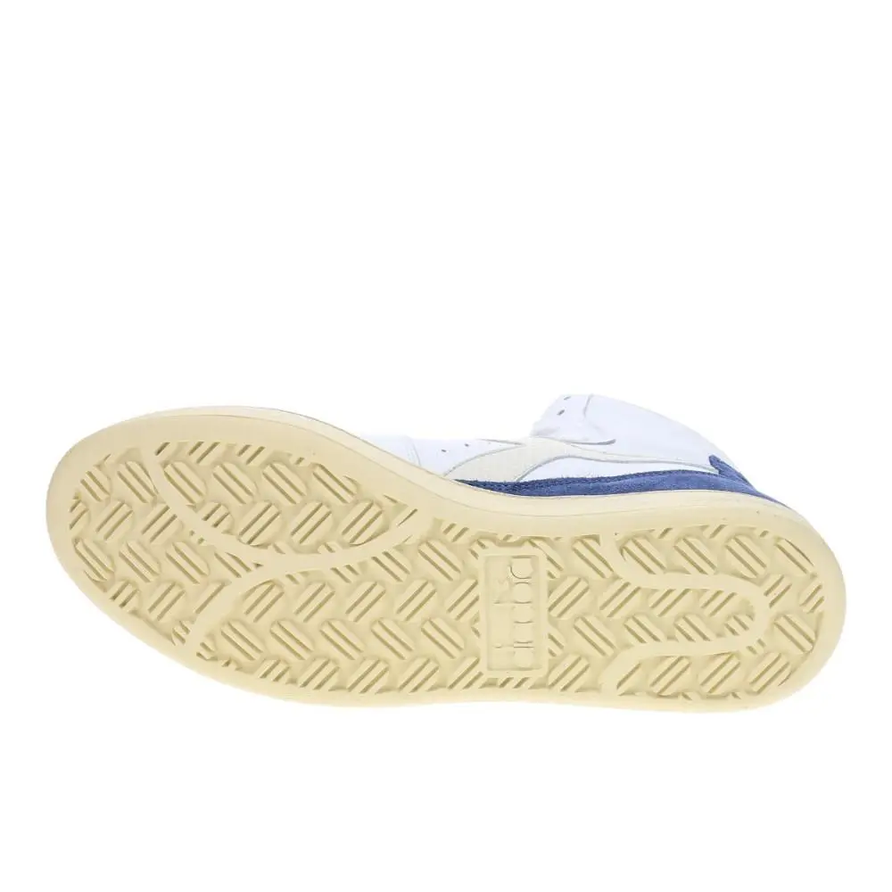 Diadora shoes - diadora Mi Basket Punched Italia Lace Up - 179702-C8585 - White (UPC: 197020127319) 3