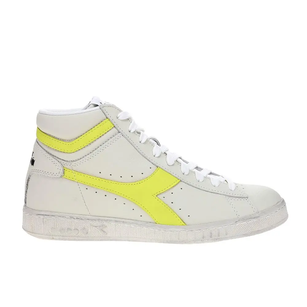 Diadora Game L High Fluo Waxed Lace Up Mens Size 9 M Sneakers Casual Shoes 1800