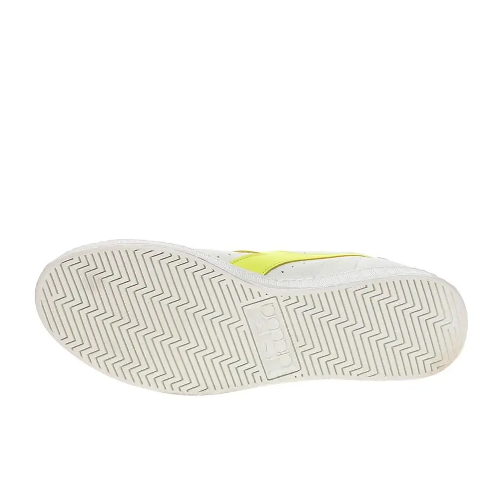 Diadora shoes - diadora Game L High Fluo Waxed Lace Up - 180083-D0411 - White, Yellow (UPC: 197020010918) 3