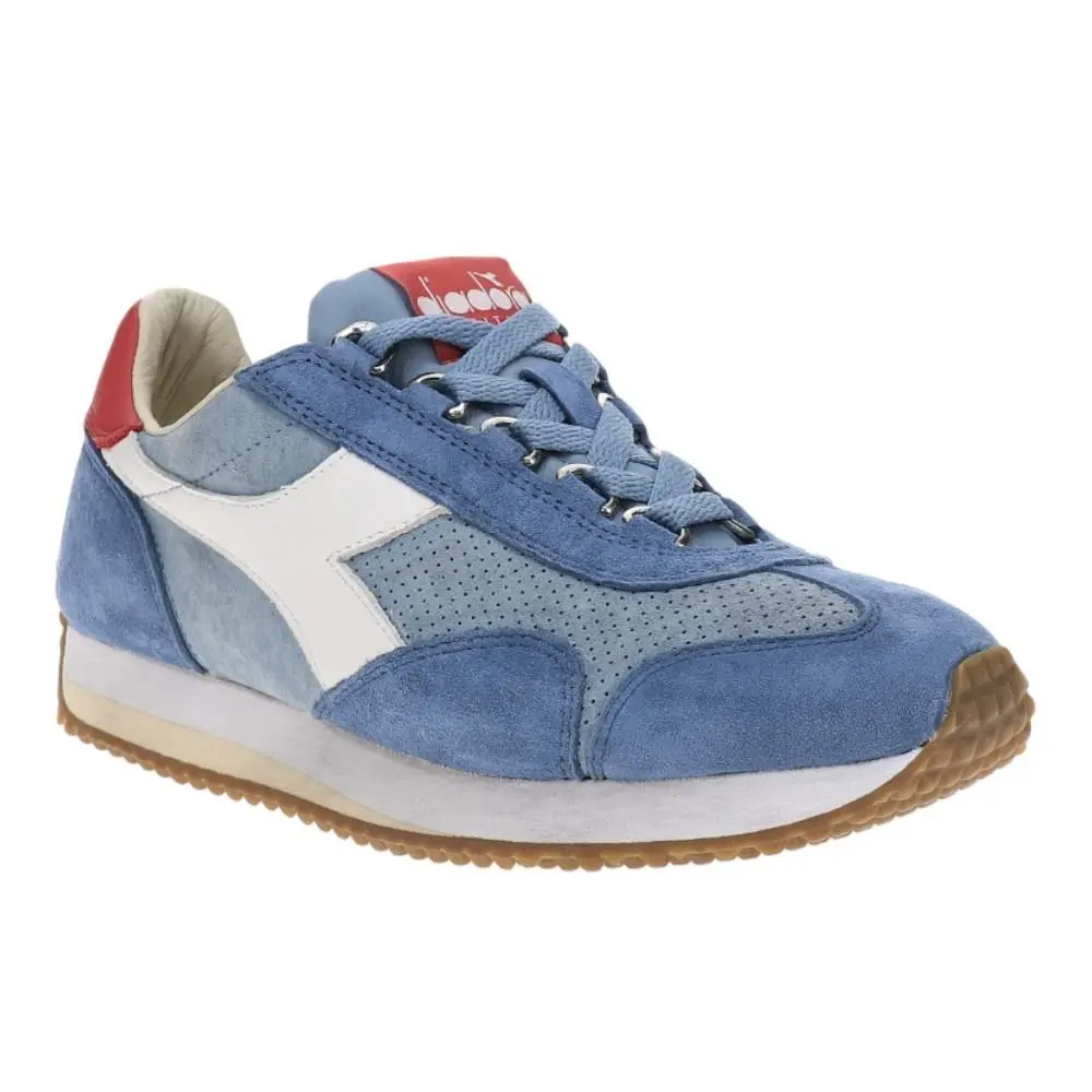 Diadora shoes - diadora Equipe Suede Stone Wash Lace Up - 181235-65065 - Blue (UPC: 197020359581) 0