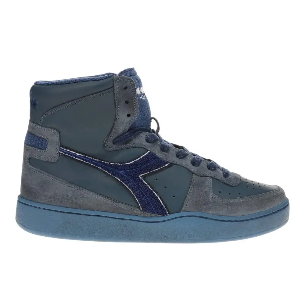 Diadora Mi Basket Used Terry High Top Mi Basket Terry High Top Mens Size 10.5 M Sneakers Casual Shoes 18