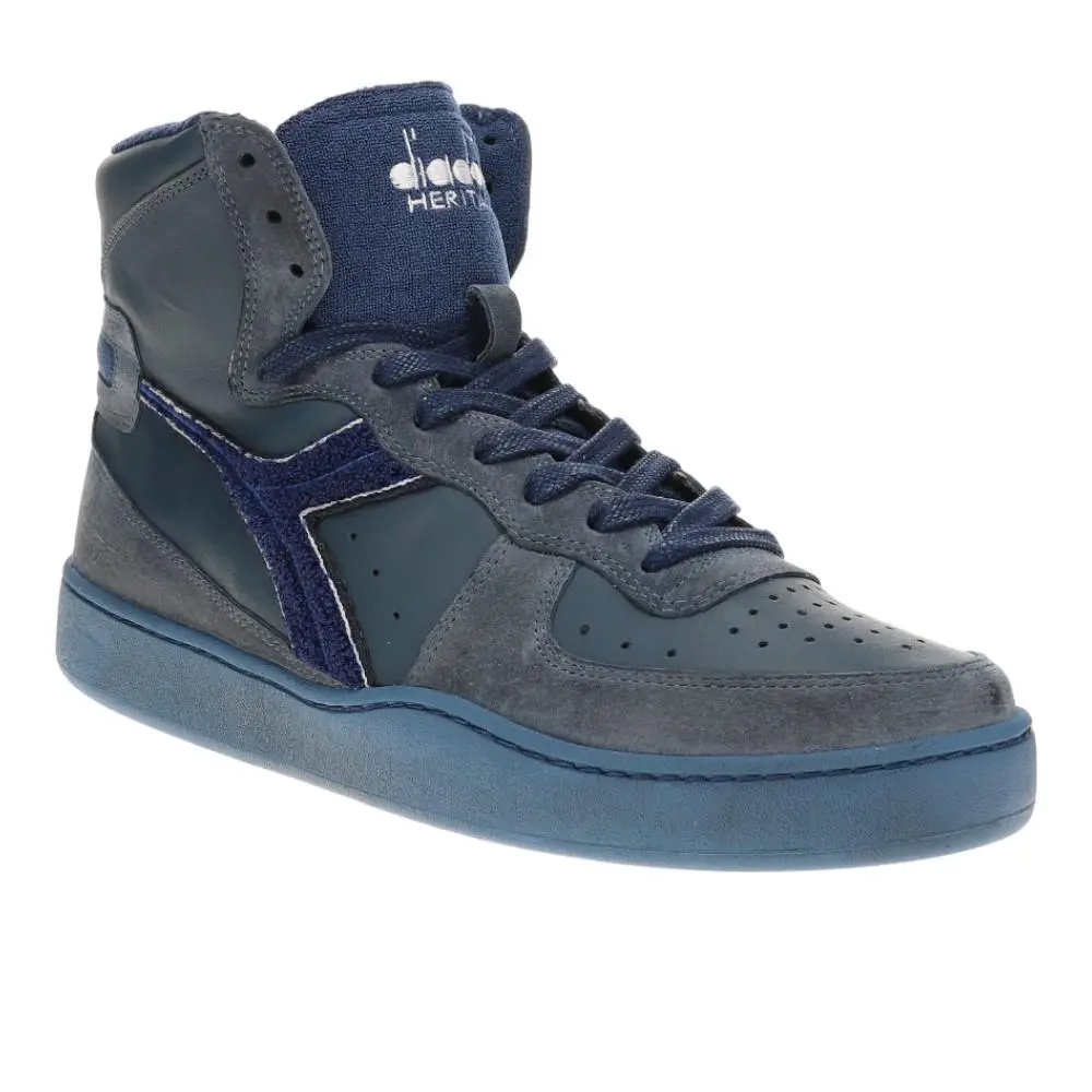 Diadora shoes - diadora Mi Basket Used Terry High Top - 180205-60095 - Blue (UPC: 197020124417) 0
