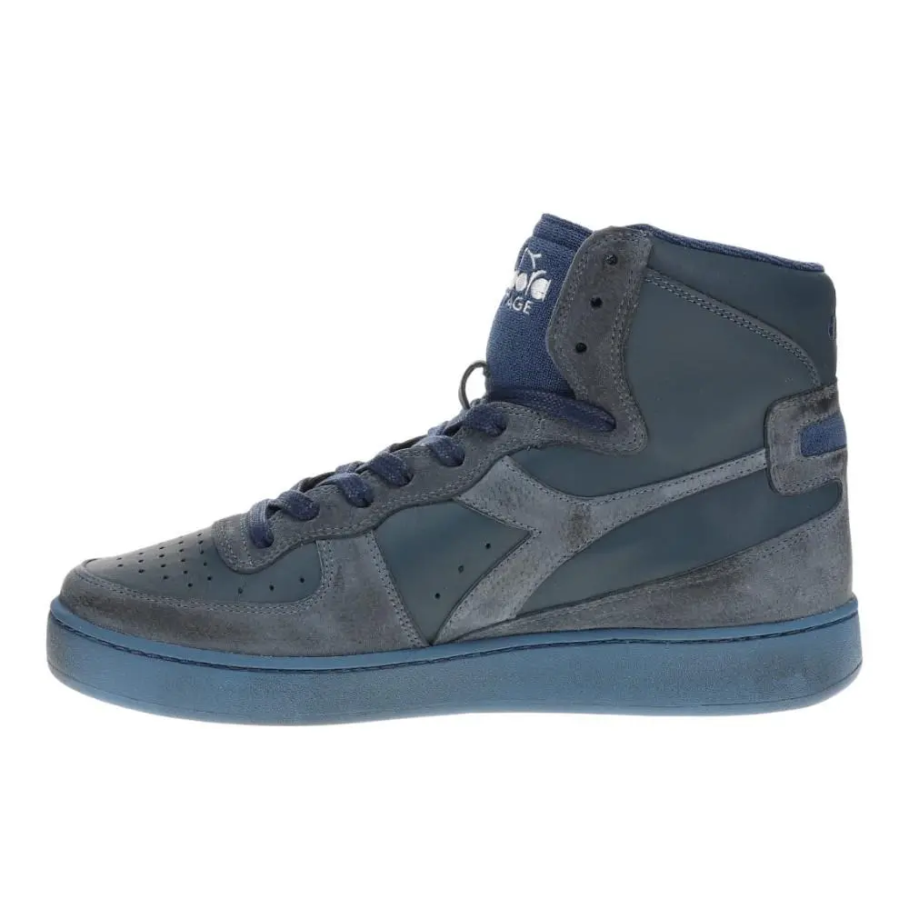 Diadora shoes - diadora Mi Basket Used Terry High Top - 180205-60095 - Blue (UPC: 197020124417) 1