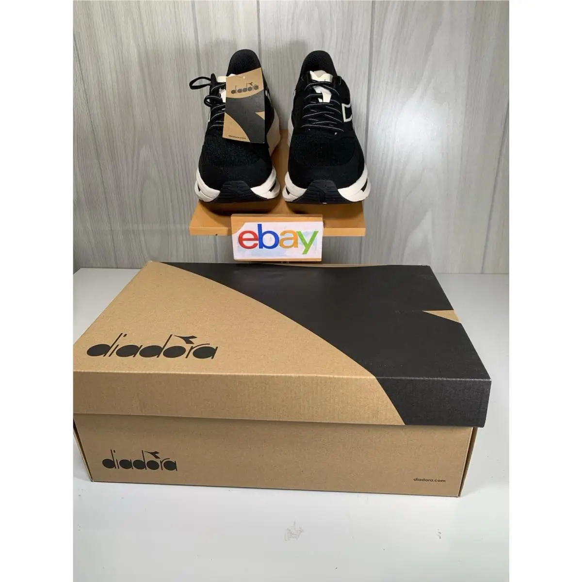 Diadora Women`s Running Shoes Size 10 Cellula W Black White Mens 8.5