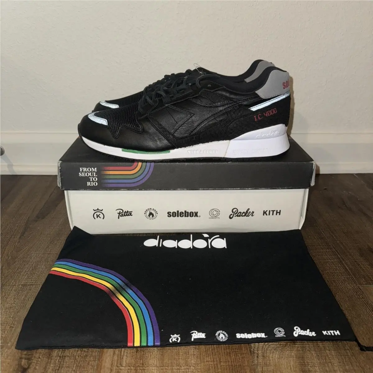 Diadora x Solebox IC4000 “from Seoul To Rio” - Men`s Size 11 US - Rare 500 Pairs